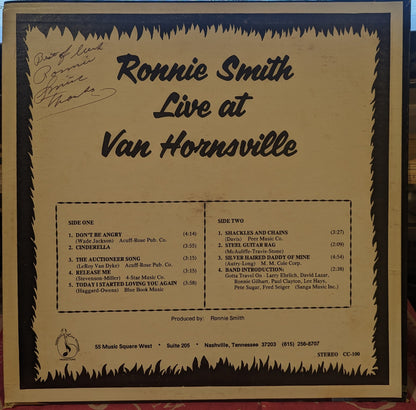 Ronnie Smith (9) - Live At Van Hornesville Fire Dept. *SIGNED* | Near Mint (NM) Near Mint (NM)-