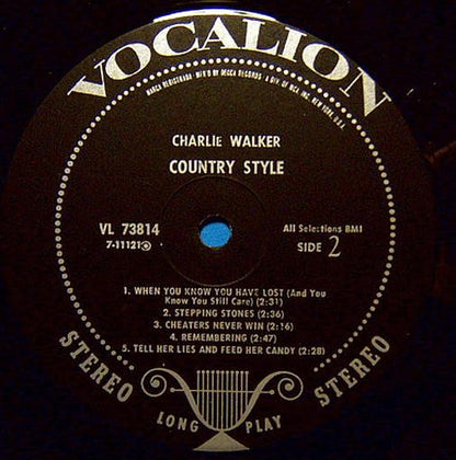 Charlie Walker (2) - Country Style | Near Mint (NM) Near Mint (NM)-