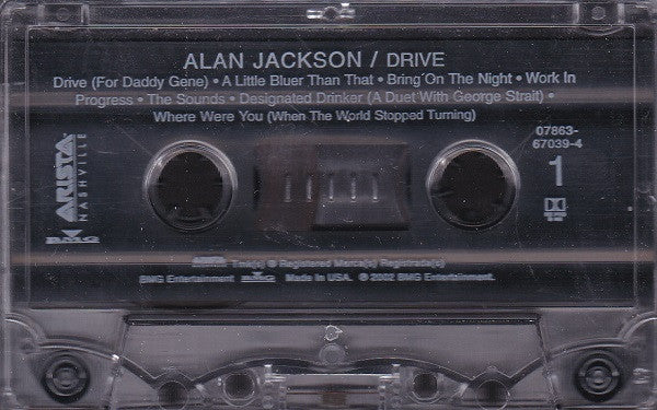 Alan Jackson (2) - Drive (CASSETTE) | Near Mint (NM) Near Mint (NM)-