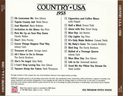 Various - Country USA 1958 (CD) | Near Mint (NM) Near Mint (NM)-