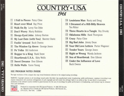 Various - Country USA 1961 (CD) | Near Mint (NM) Near Mint (NM)-
