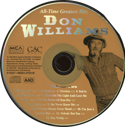 Don Williams (2) - 36 All-Time Greatest Hits (3xCD) | Near Mint (NM) Near Mint (NM)-