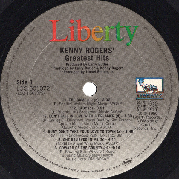 Kenny Rogers - Greatest Hits (VINYL) | Near Mint (NM) Near Mint (NM)-