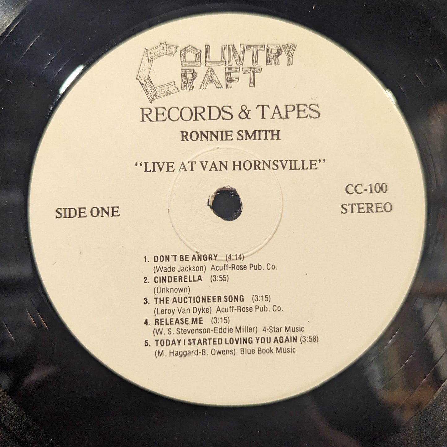 Ronnie Smith (9) - Live At Van Hornesville Fire Dept. *SIGNED* | Near Mint (NM) Near Mint (NM)-
