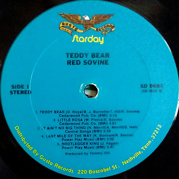 Red Sovine - Teddy Bear (VINYL) | Near Mint (NM) Near Mint (NM)-
