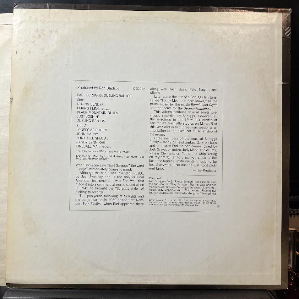 Earl Scruggs - Dueling Banjos (VINYL) | Near Mint (NM) Excellent+ (EX+)-