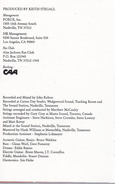 Alan Jackson (2) - Drive (CASSETTE) | Near Mint (NM) Near Mint (NM)-