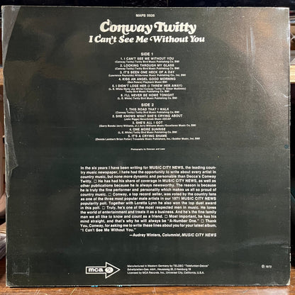 Conway Twitty - I Can't See Me Without You (GERMAN VINYL) | Near Mint (NM) Excellent+ (EX+)-