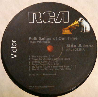Roger Whittaker - Folk Songs Of Our Time | Near Mint (NM) Excellent (EX)-