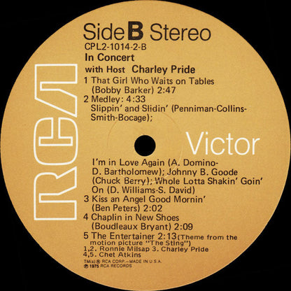 Various - In Concert With Host Charley Pride | Near Mint (NM) Near Mint (NM)-
