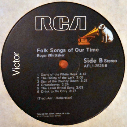 Roger Whittaker - Folk Songs Of Our Time | Near Mint (NM) Excellent (EX)-