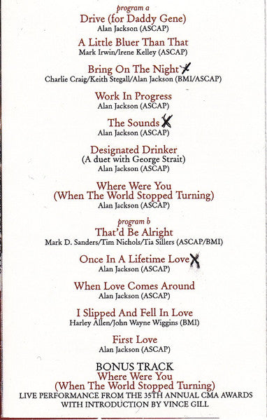 Alan Jackson (2) - Drive (CASSETTE) | Near Mint (NM) Near Mint (NM)-