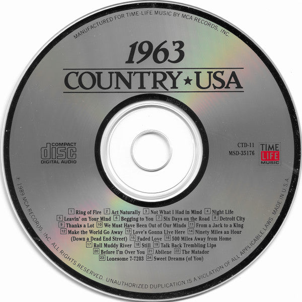 Various - Country USA 1963 (CD) | Near Mint (NM) Near Mint (NM)-