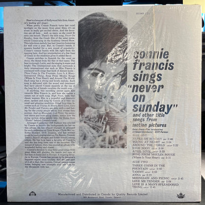 Connie Francis - Sings Never On Sunday And Other Title Songs *CANADA/SHRINK* | Near Mint (NM) Near Mint (NM)-