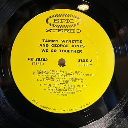 George Jones & Tammy Wynette - We Go Together (VINYL) | Near Mint (NM) Excellent+ (EX+)-