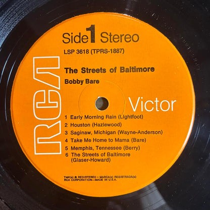 Bobby Bare - The Streets Of Baltimore (VINYL) | Very Good Plus (VG+) Excellent (EX)-