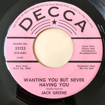 Wanting You But Never Having You / All The Time (7") | Very Good Plus (VG+) Generic-