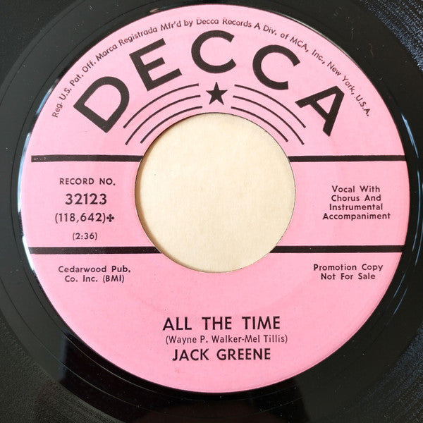 Wanting You But Never Having You / All The Time (7") | Very Good Plus (VG+) Generic-