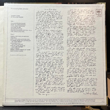Johnny Cash - At Folsom Prison (VINYL) |-