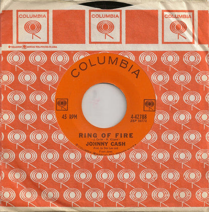 Johnny Cash - Ring Of Fire (7" VINYL) | Very Good (VG) Generic-