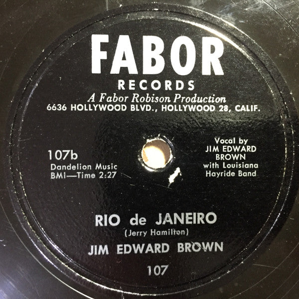Jim Ed Brown - Looking Back To See / Rio De Janeiro | Very Good (VG) Generic-