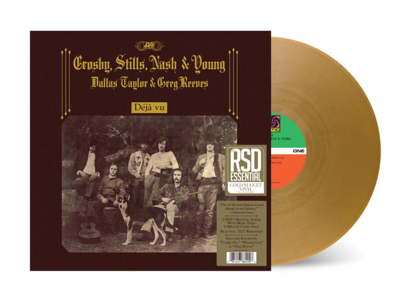 Crosby Stills Nash & Young - Deja Vu (RSD IEX Gold Nugget VINYL LP Rhino RNTH882006) | NEW-