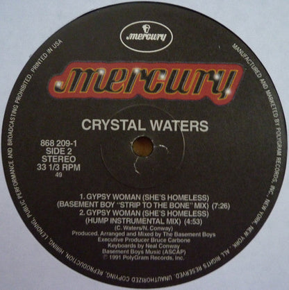 Crystal Waters - Gypsy Woman (She's Homeless) | Mint (M) Generic-