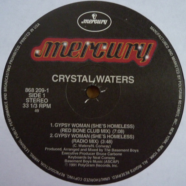 Crystal Waters - Gypsy Woman (She's Homeless) | Mint (M) Generic-