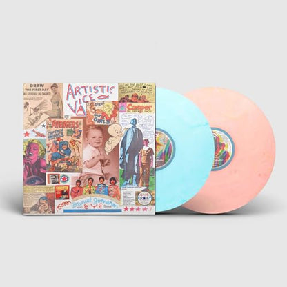 Daniel Johnston - Artistic Vice (Light Blue & Peach Swirl) (2 Lp) | Mint (M) Mint (M)-
