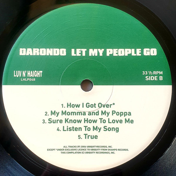 Darondo - Let My People Go | Mint (M) Mint (M)-