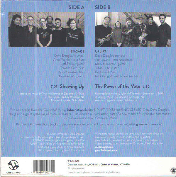 Dave Douglas - Showing Up / The Power Of The Vote | Mint (M) Mint (M)-