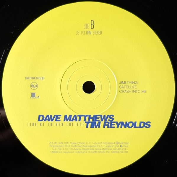 Dave Matthews & Tim Reynolds Live At Luther College RCA, Bama Rags Records Box, 150 + 4xLP, Album, RE Mint (M) Mint (M)-