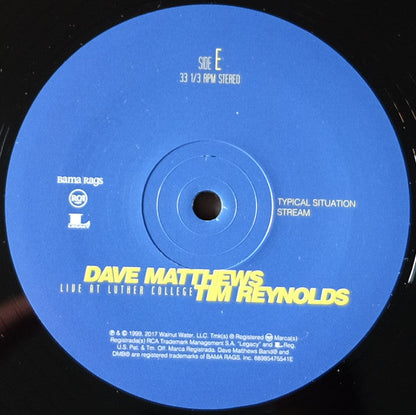 Dave Matthews & Tim Reynolds Live At Luther College RCA, Bama Rags Records Box, 150 + 4xLP, Album, RE Mint (M) Mint (M)-