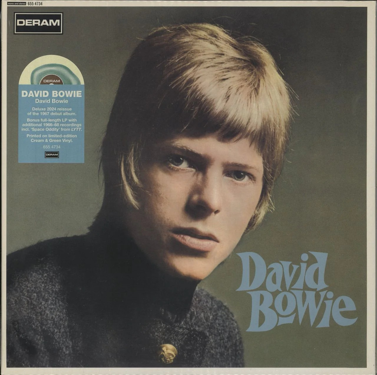 David Bowie - David Bowie (Limited Edition, Cream & Green Swirl Colored Vinyl) (2 Lp's) |-
