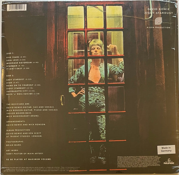 David Bowie - The Rise And Fall Of Ziggy Stardust And The Spiders From Mars | Mint (M) Mint (M)-