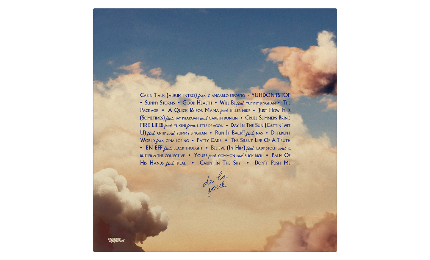 De La Soul - (PRE-ORDER 1/23/26) Cabin In The Sky (Alternate Cover) [Opaque Sky Blue Vinyl] |-