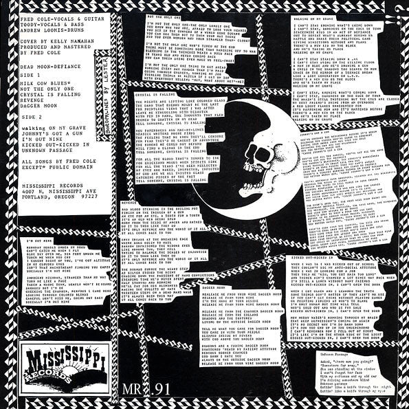 Dead Moon - Defiance (VINYL LP Mississippi MR-091) | Mint (M) Mint (M)-