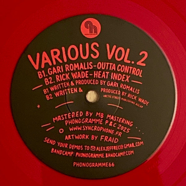 Various - Various Vol.2 (PINK VINYL 12" PHONOGRAMME66) | NEW Mint (M) Mint (M)-