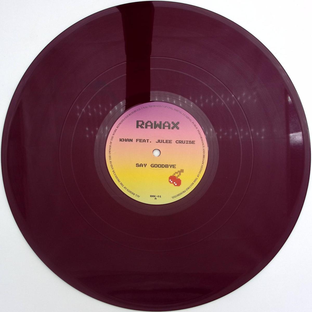 Khan feat. Julee Cruise - Say Goodbye (PURPLE VINYL 12" Rawax Records RXK-01P) | NEW Mint (M) Mint (M)-