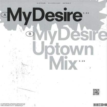 Patrice Scott - My Desire (VINYL 12" Sistrum SIS034) | NEW Mint (M) Mint (M)-