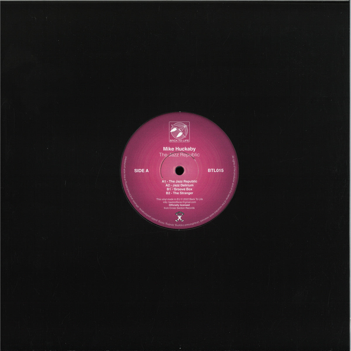 Mike Huckaby - The Jazz Republic (VINYL 12" Back To Life BTL015) | NEW Mint (M) Mint (M)-