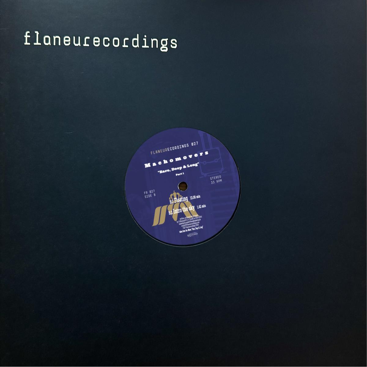 Machomovers - Bare, Deep & Long (Part 1) (VINYL 12" Flaneurecordings FR027) | NEW Mint (M) Mint (M)-
