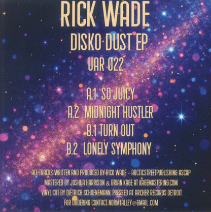 Rick Wade - Disko Dust EP (VINYL) | Mint (M) Mint (M)-