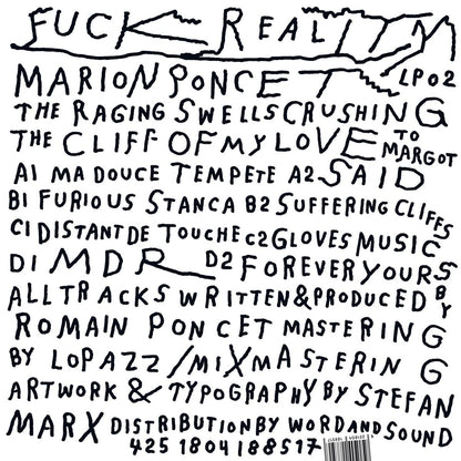 Marion Poncet - (PRESALE 09/18/26) The Raging Swells Crushing The Cliff Of My Love (VINYL 2xLP Fuck Reality FCKRLTYLP02 2026) | NEW-