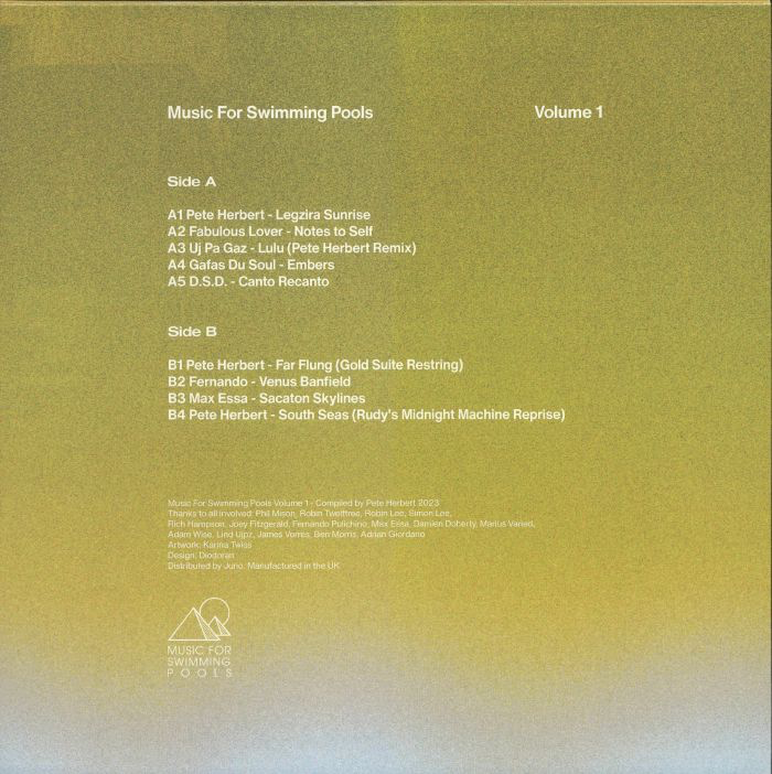 Various - Music For Swimming Pools Volume 1 (VINYL) | Mint (M) Mint (M)-