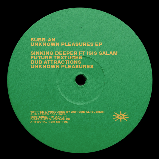 Subb-an - Unknown Pleasures EP (VINYL 12") |-