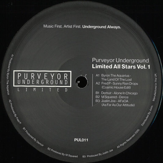 Various - Purveyor Underground Limited All Stars Vol 1 (VINYL 12" Purveyor Underground Limited PUL011) | NEW Mint (M) Mint (M)-