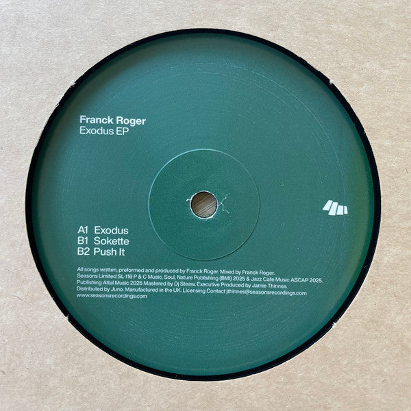 Franck Roger - Exodus EP (VINYL) |-
