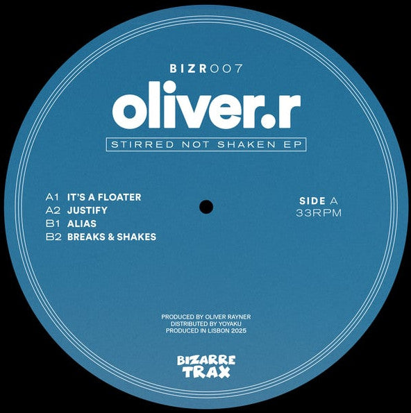 Oliver.r - Stirred Not Shaken EP (VINYL) |-