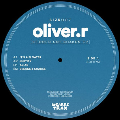 Oliver.r - Stirred Not Shaken EP (VINYL) |-
